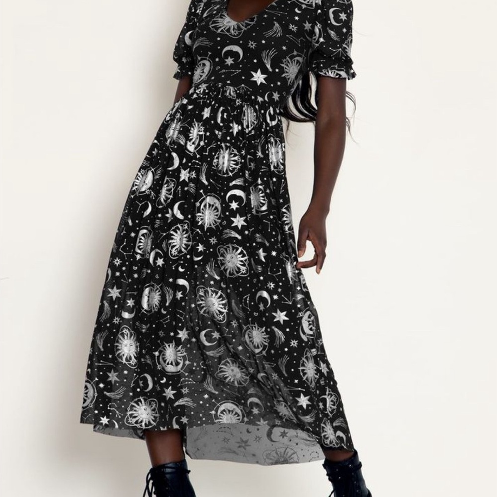 Blackmilk Celestial Print Midaxi Dress